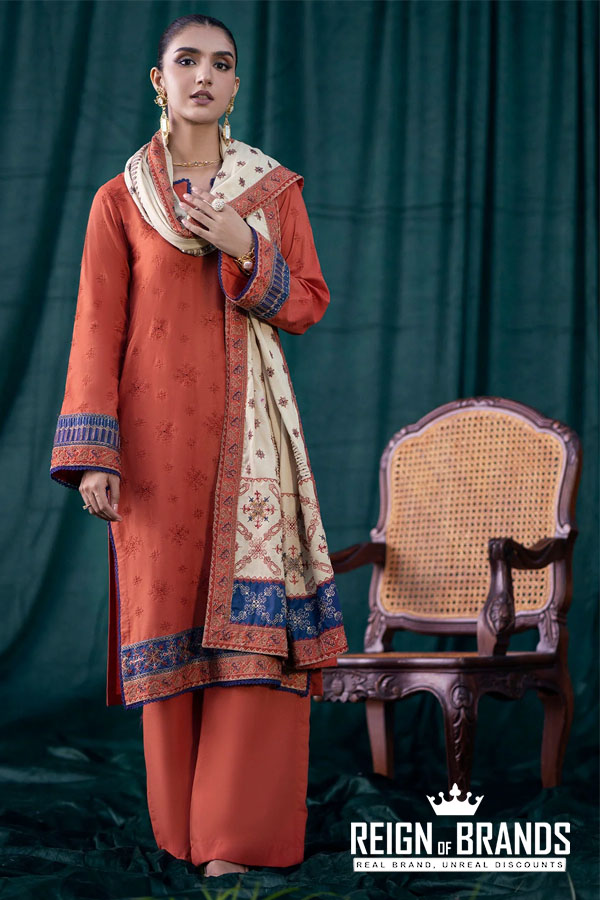 Rumi Embroidered Khaddar Unstitched